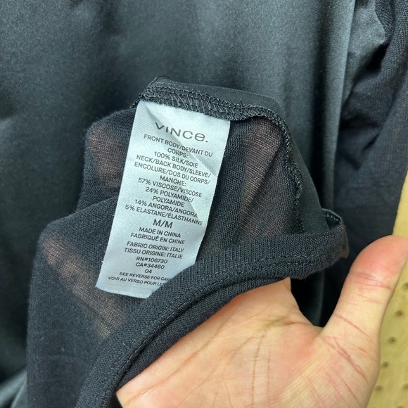 Vince Silk Long Sleeve Top - Picture 5 of 5